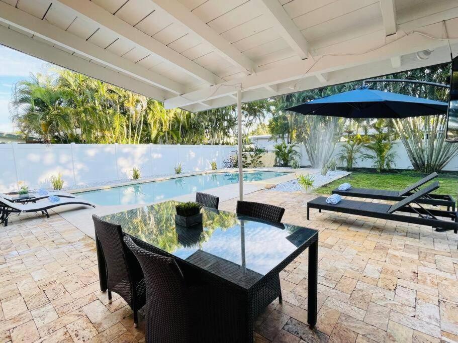 Tropical Oasis House Private Pool Family Yard Villa Fort Lauderdale Eksteriør bilde